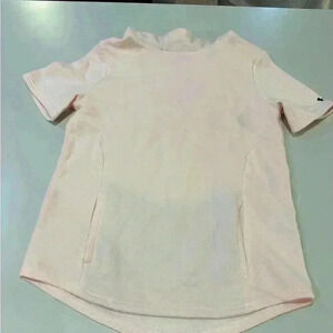 Under Armour Short Sleeve Loose Pink Sweatshirt Hoodie Size Medium